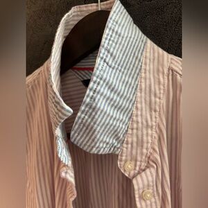 Tommy Hilfiger Blue and Red Striped Shirt